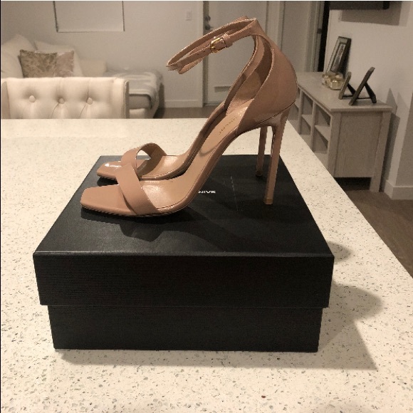 Yves Saint Laurent Shoes | Ysl Vernice Nude Patent Heels 45 | Poshmark